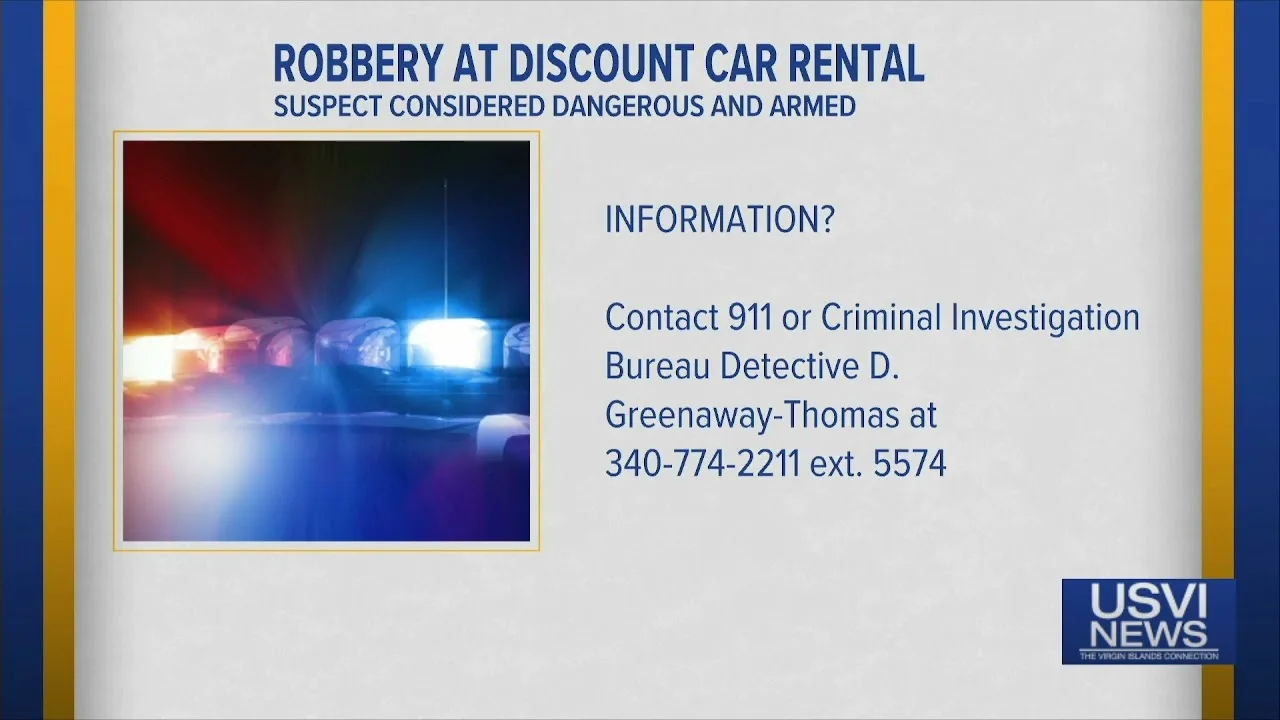 Vehicle Theft Reported at Discount Car Rental on St. Thomas