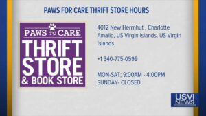 Paws to Care Thrift Store Benefits Humane Society of St. Thomas
